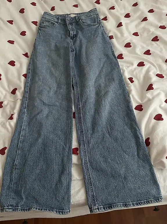 Jeans Mom hellblau von H & M Grösse 38