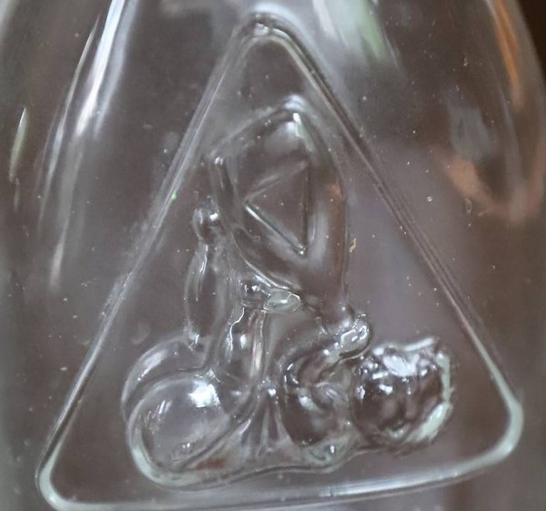 Alte Glas Babytrinkflasche