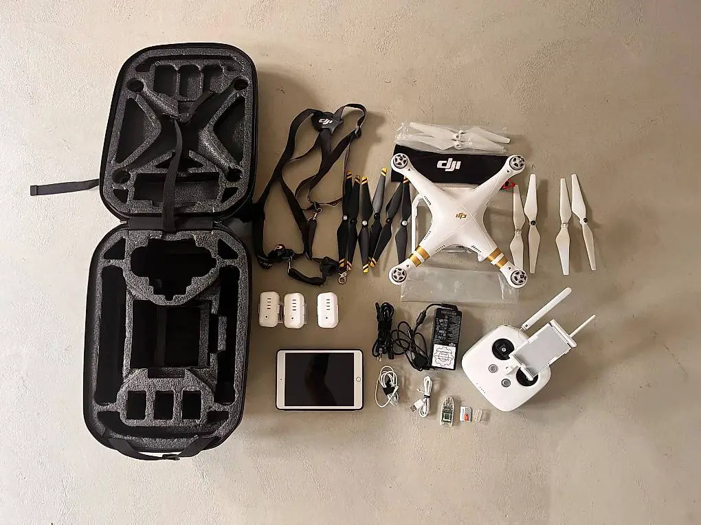 DJI Phantom 3 Professional inkl. iPad 128GB und viel Zubehör