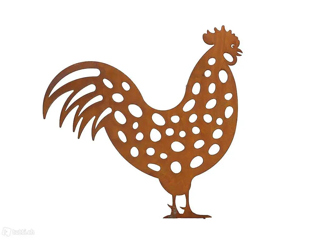 Hahn Rost Stecker 53 x 58cm