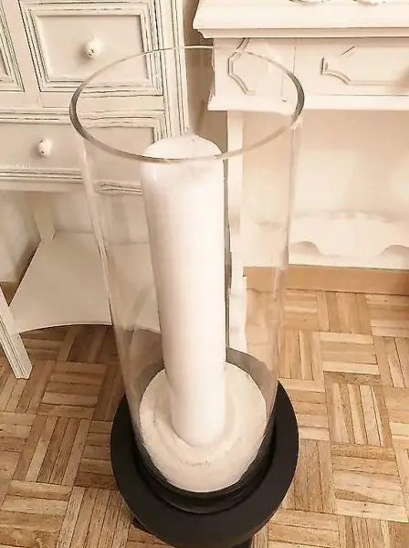 Windlicht mit Kerze 64 x 22 cm Interio fabrikneu