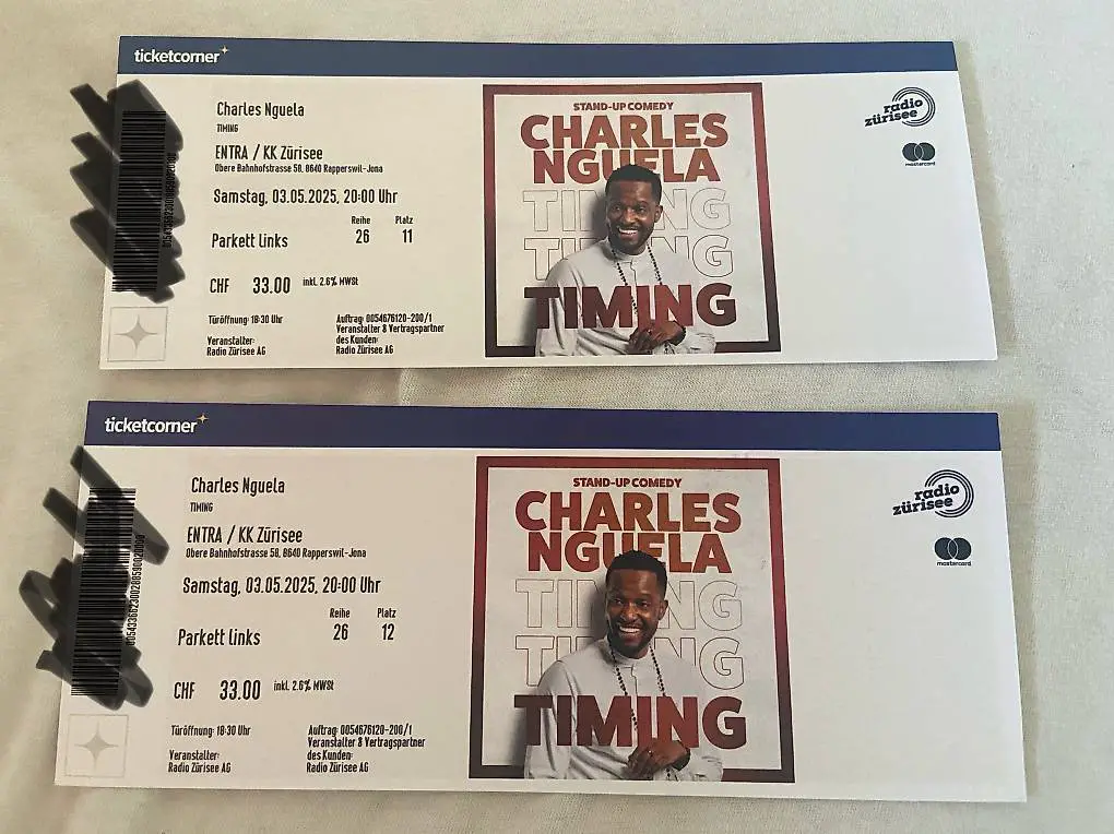 Tickets für chales nguela in rapperswil
