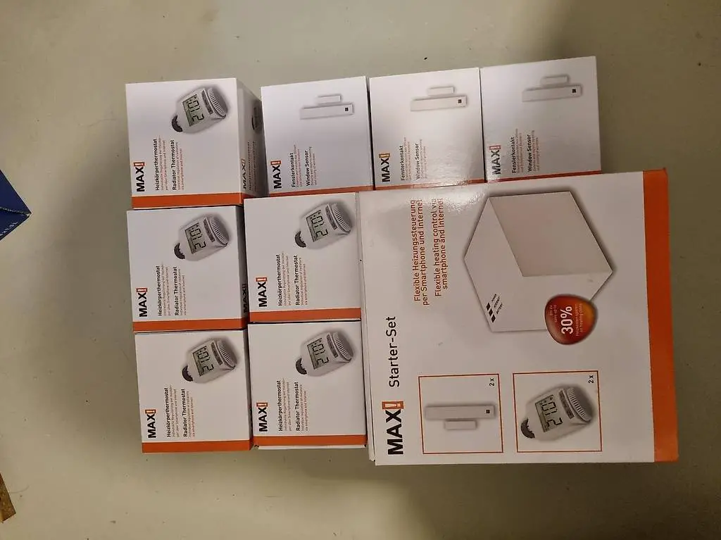 eq-3 maxsmarte heizungssteuerung 6xthermostate 3xfensterko