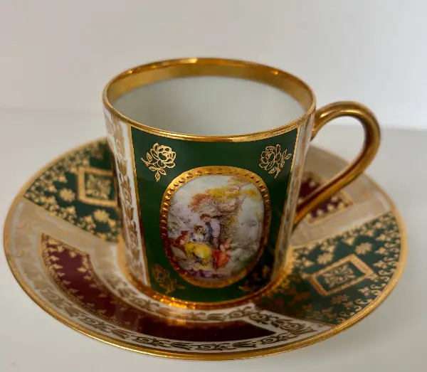 Mokkatasse /Espressotasse mit Untertasse, Limoges