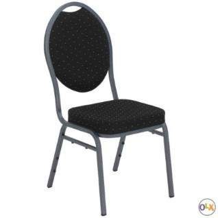 Schwarzer Stuhl mieten, Feststuhl, Bestuhlung,Festbestuhlung