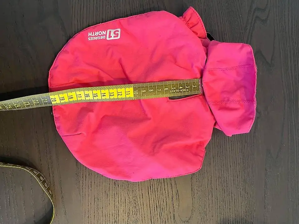 Hunde Regenmantel pink, Rückenlänge 20 cm