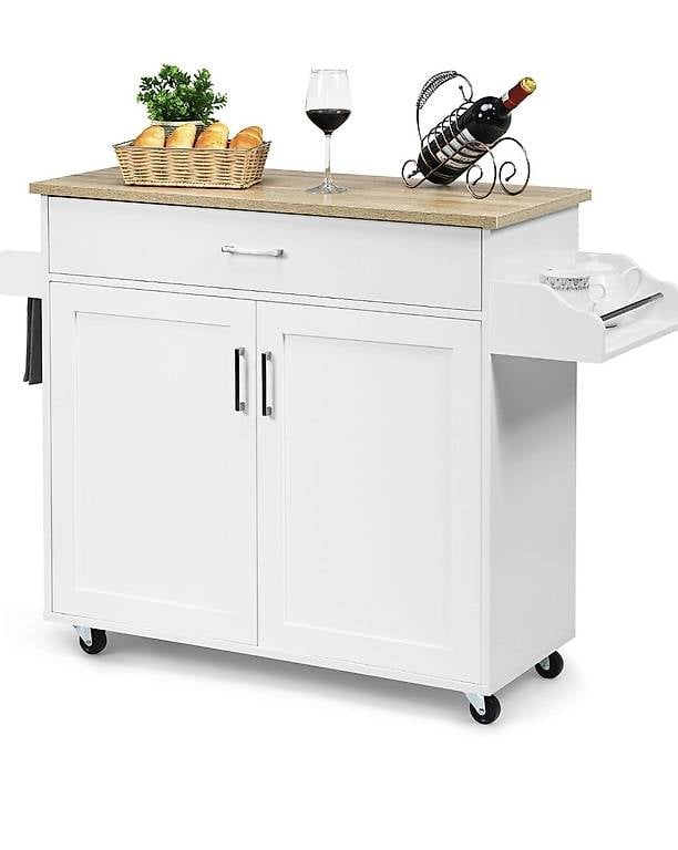 Küchenwagen mit Handtuchhalter