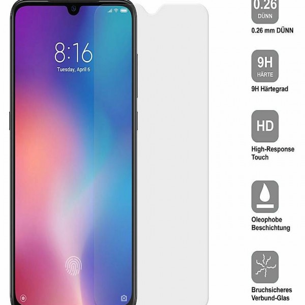  Portofrei Panzer Folie xiaomi Mi9 Glas Display