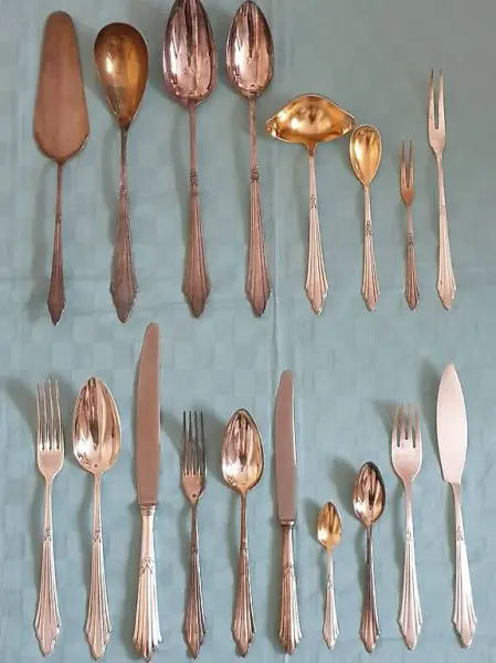  Fächer Muster WMF versilbertes Besteck einzeln erhältlich