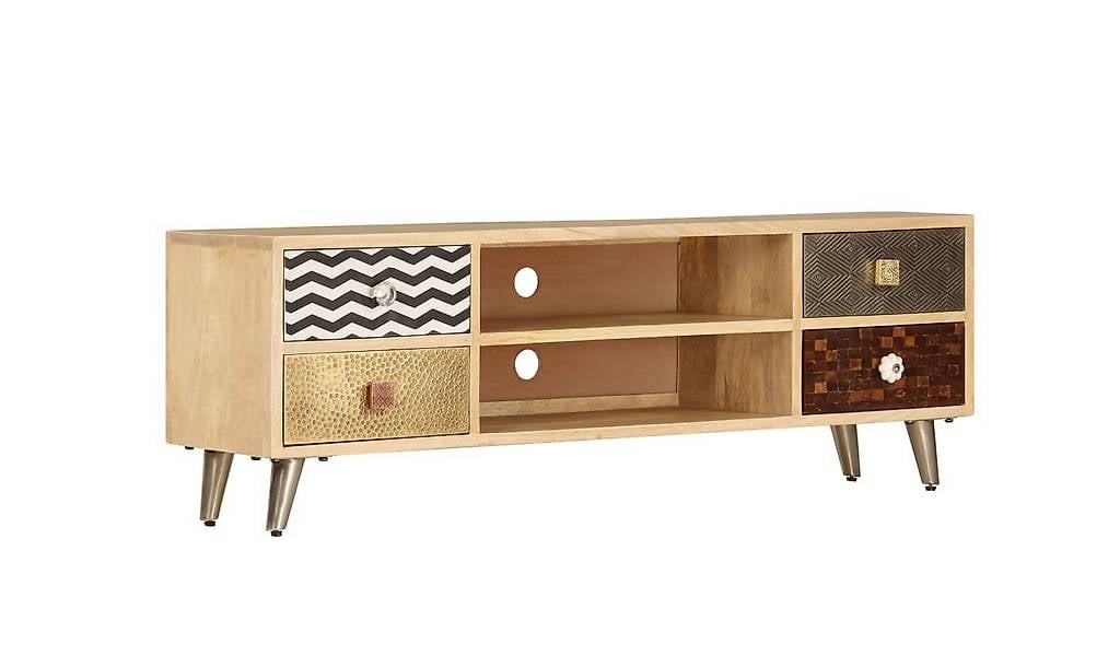 TV-Schrank 120x30x40 cm Massivholz Mango