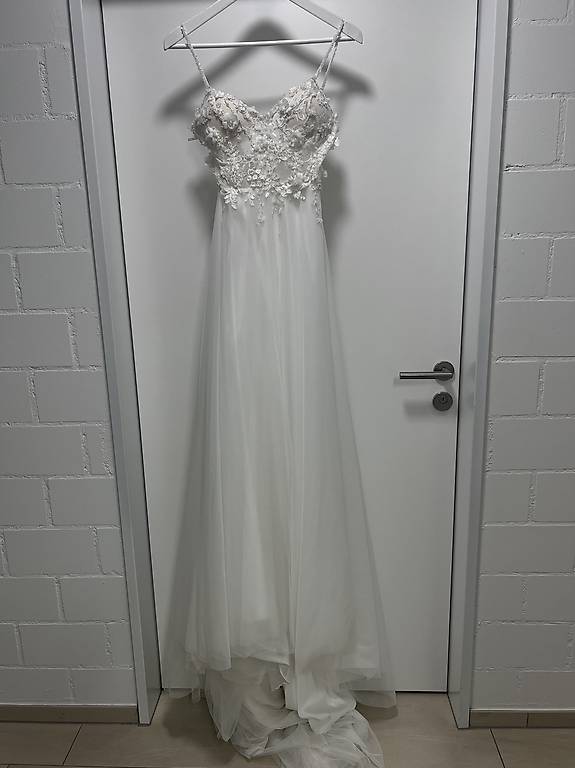 Brautkleid Hochzeitskleid NEU inkl. Boho Ärmel Grösse 34