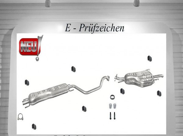 Auspuff Opel Zafira A 2.0, 2.2 DI DTI