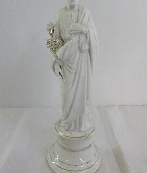  Heiligenfigur Porzellan antik