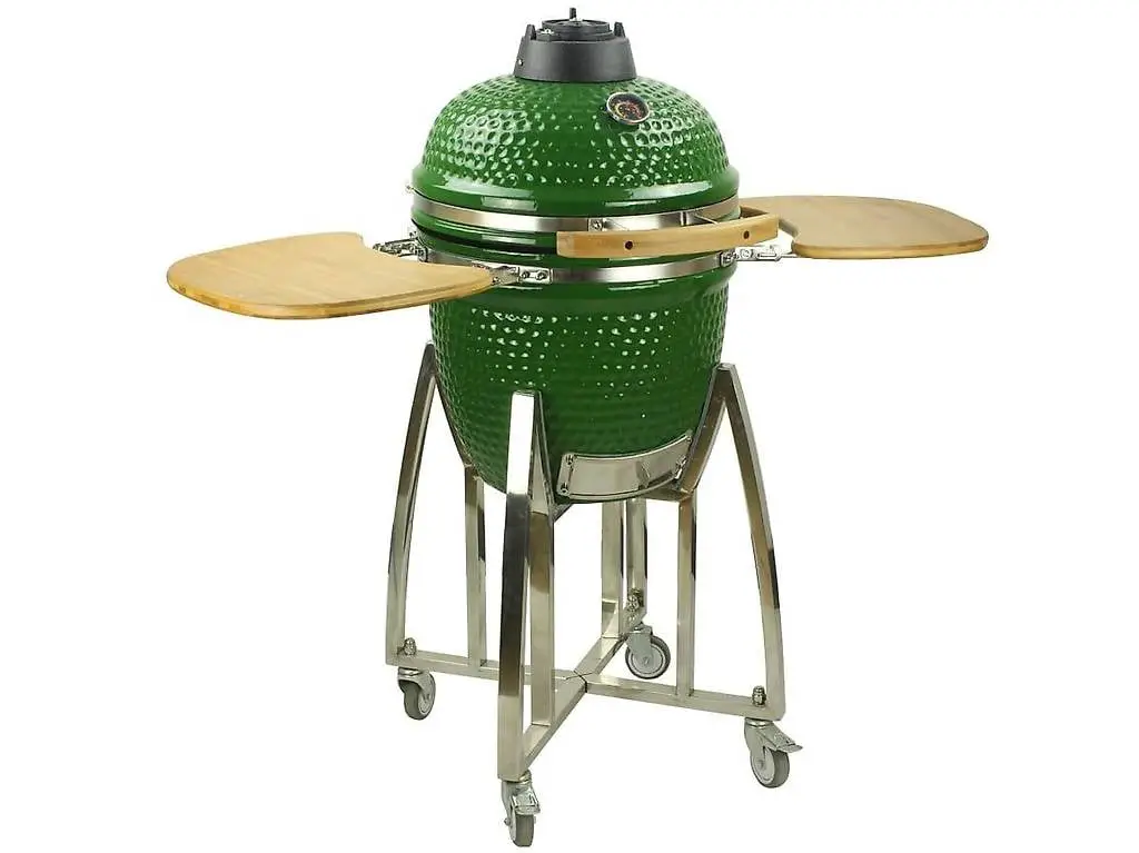 Keramikgrill grün KAMADO Holzkohle, 38cm Rost
