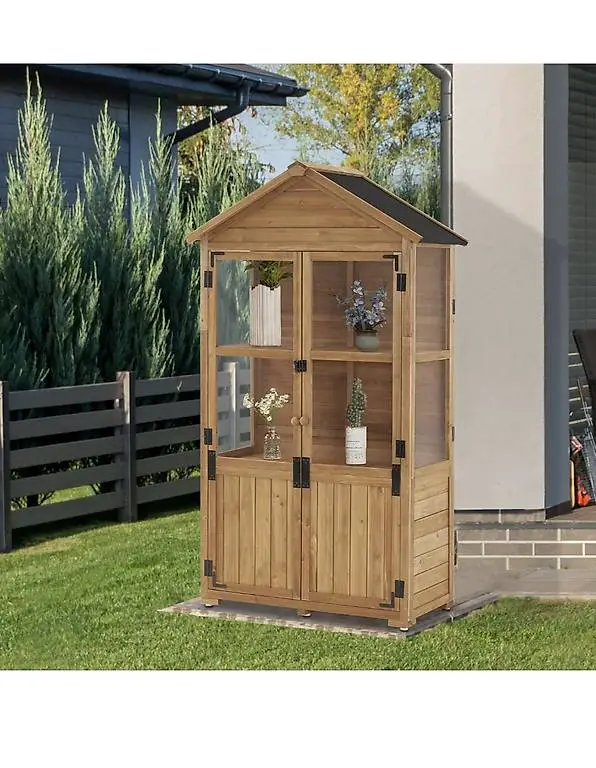 M MCombo Gartenschrank Holz Klein