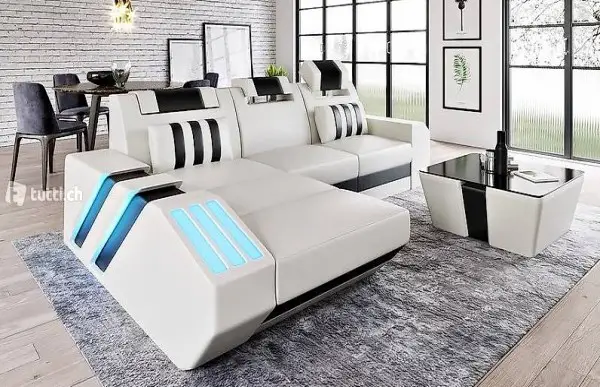  LEDERSOFA ECKSOFA BIG XXL COUCHGARNITUR NEU VOMP 5