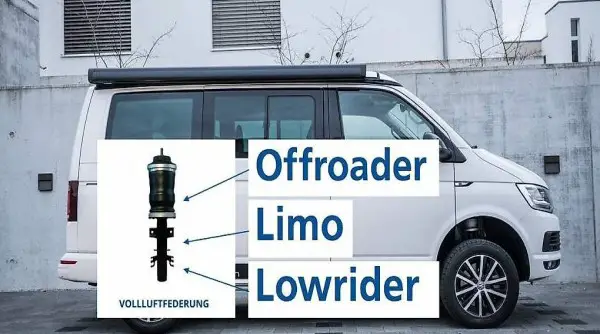  VB Luftfahrwerk für VW T5/T6 (absenken, anheben wählen)
