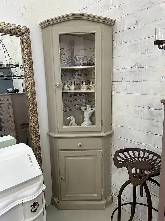 Eckvitrine Schrank Monsieur Marcel weiss vintage börnie"s