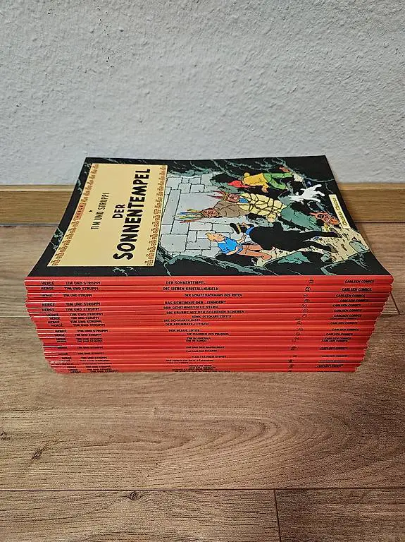 Alle 1-23 Tim und Struppi Comics Gesamt Komplette Sammlung