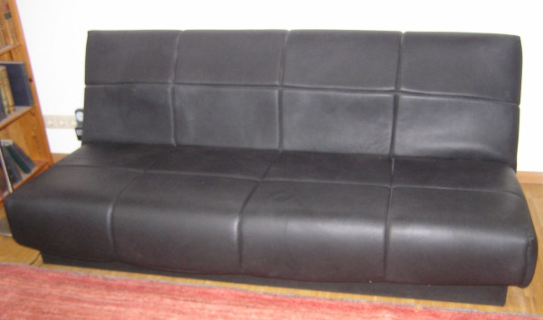 Ledercouch - Ledersofa - Schlafcouch 190 cm - Couch - Diwan cuir