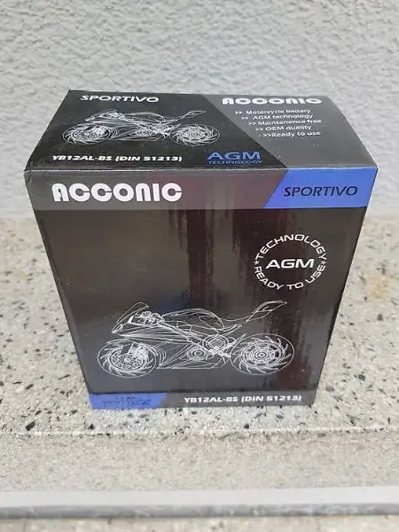 Motorradbatterie, neu, AGM, YB12AL-A, auch SA / SO