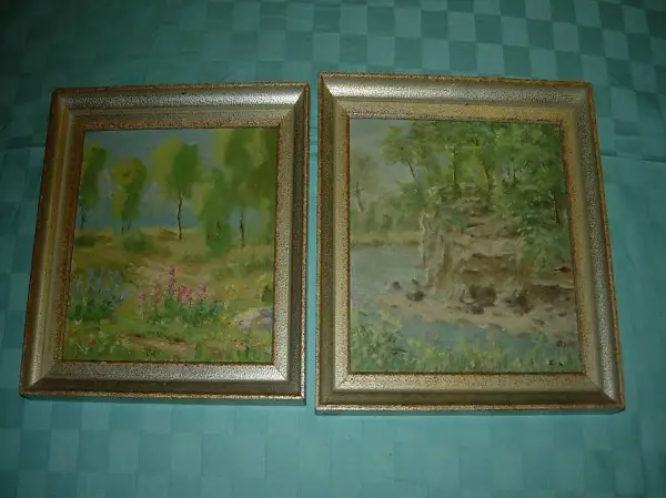  2 Bilder gemalt von Ernst Nyffenegger Basel