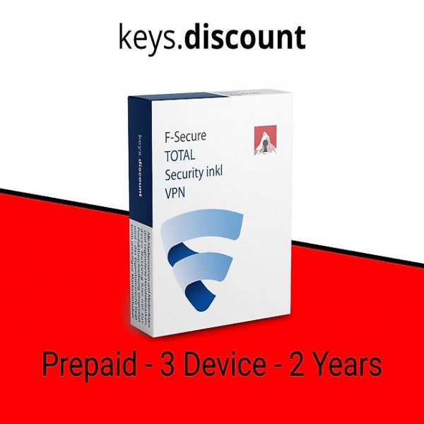  F-Secure Total Security inkl. VPN Prepaid 3 Geräte 2 Jahre