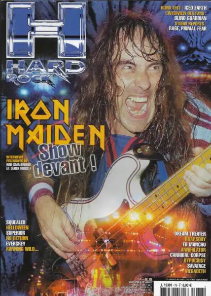MAGAZINE IRON MAIDEN On Cover : Hard Rock N 78