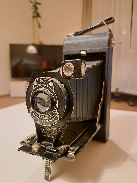 Kodak Nr. 1A - ca 1910 - Balgenkamera mit original Lederetui