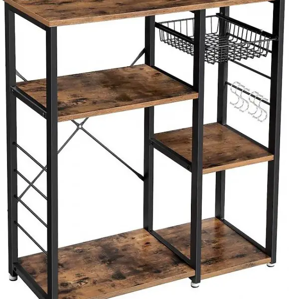  Küchenregal aus Metall, stabiles Standregal