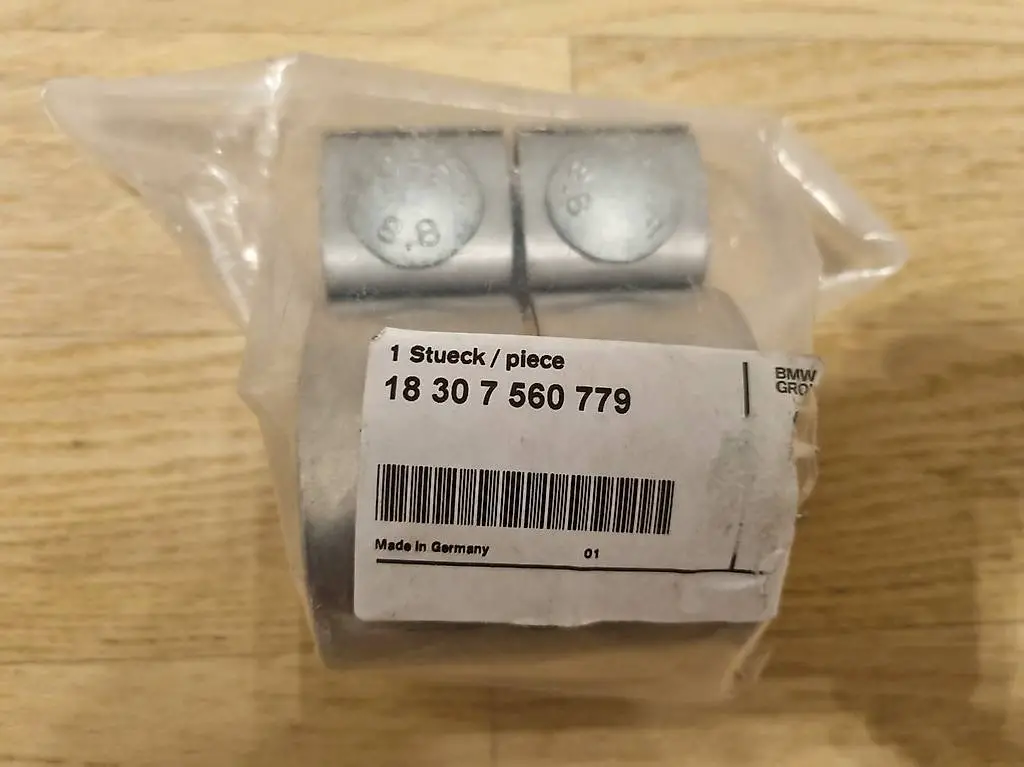BMW orig. 60 mm NEUE Spannhülse Rohrverbinder Abgasanlage