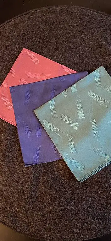3 Einstecktücher, Seide