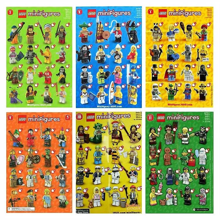 Lego Minifiguren ab Serie 1 - Update 10/23