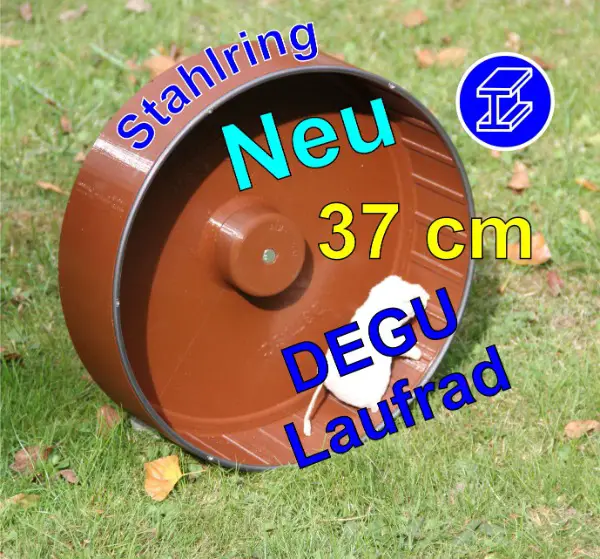 Laufrad für Degus 37 cm, absolut ruhig