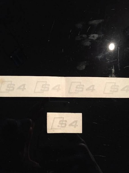 Audi A4, S4 Logo S-Line