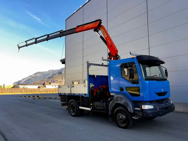 renault / renault trucks, midlum 220 4x4, kran