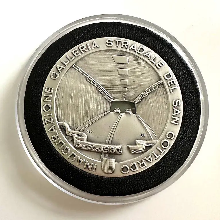 Medaglia commemorativa San Gottardo argento