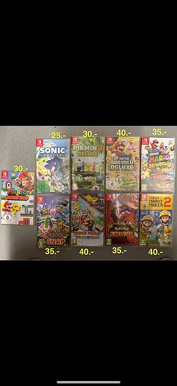 Nintendo Switch Spiele (Mario, Pokemon...)