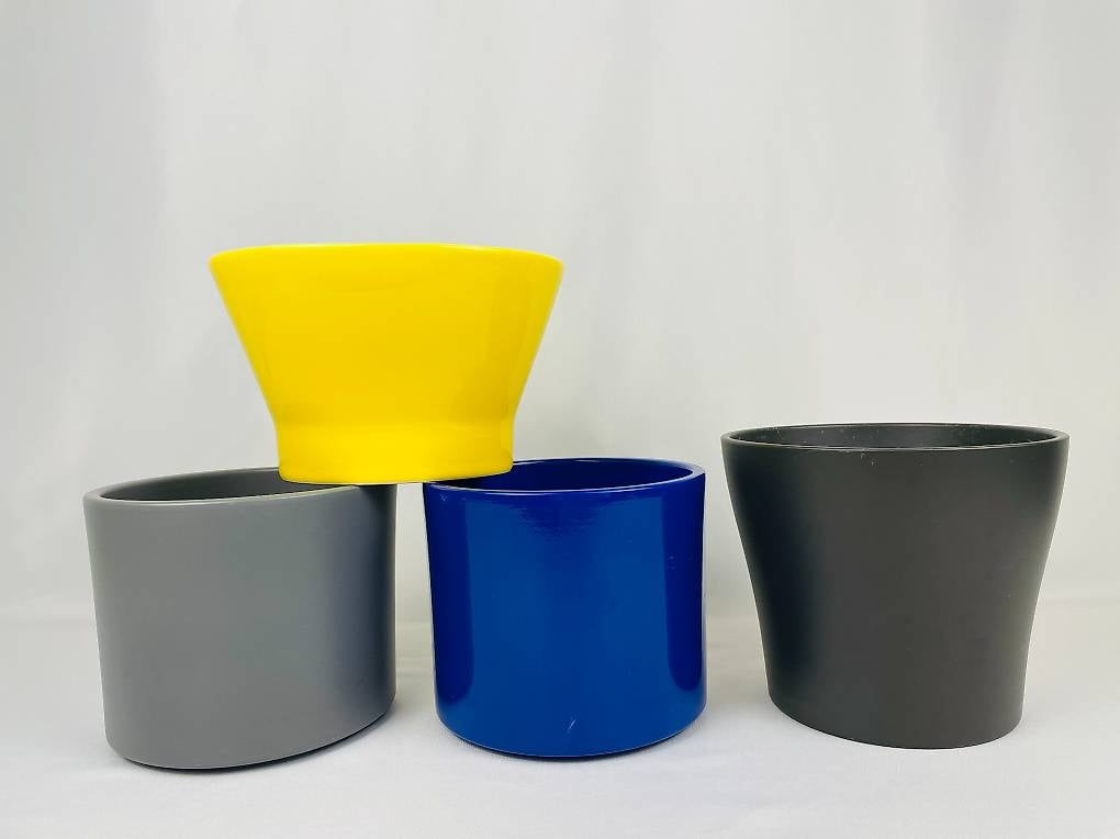 4 x schöner Übertopf / Blumentopf (nur Setverkauf)