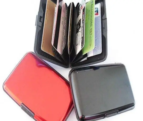  box en alu, portemonnaie, etui carte crédit