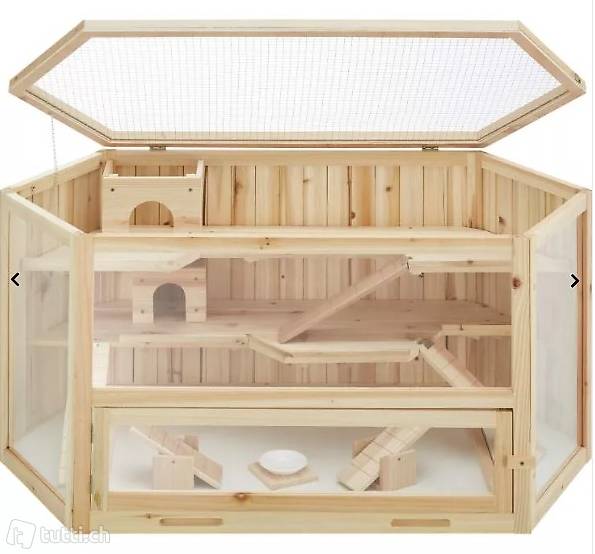  Hamsterkäfig aus Holz 115x60x58cm