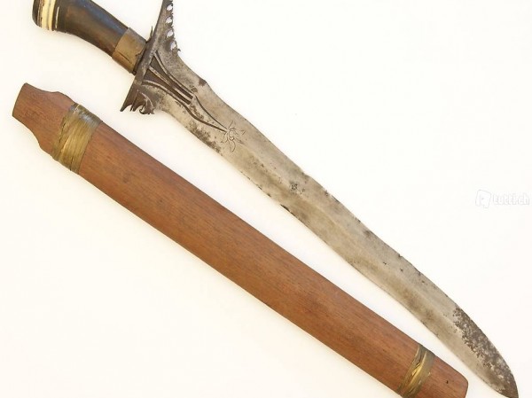  Antiker Moro Keris - Schwert, Dolch