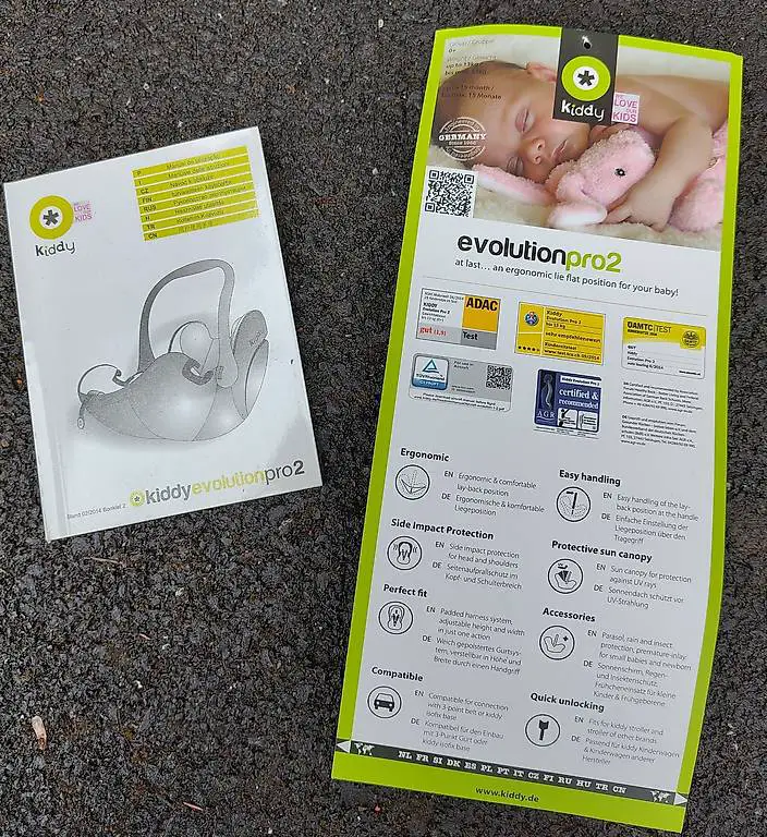 Kiddy Evolutionpro2 Babyschale und Isofixstation