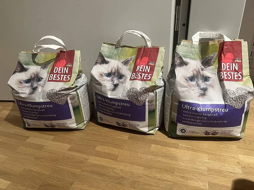 Katzenstreu Ultra-Klumpstreu antibakteriell 3x 6l