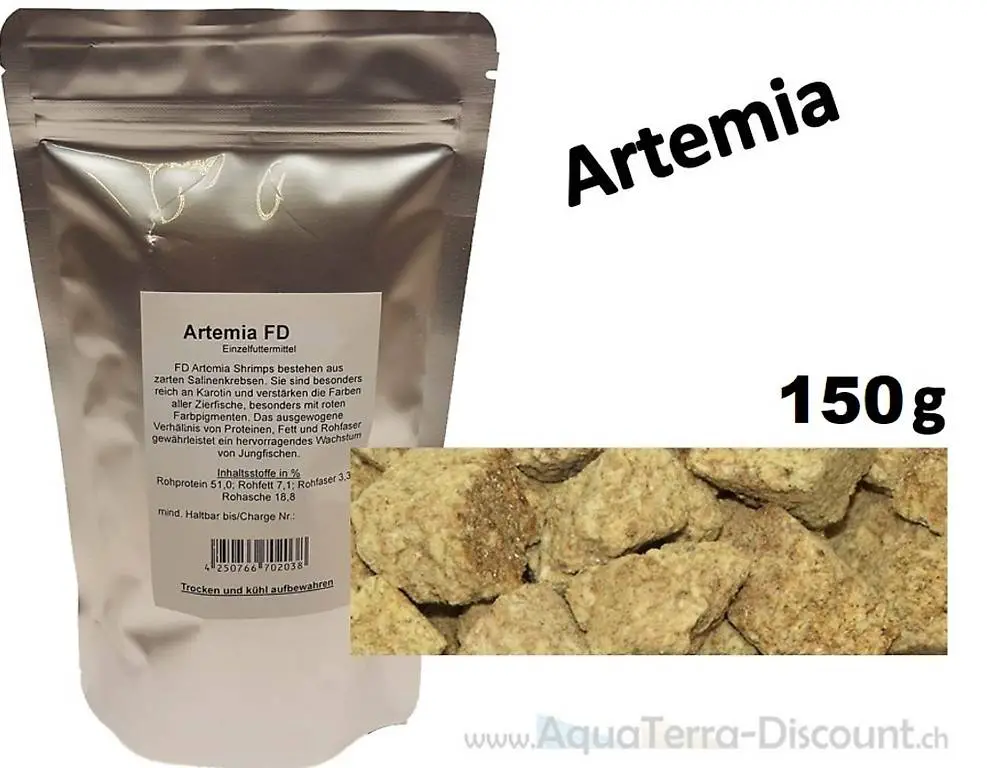 Artemia getrocknet 150 g, NEU/OVP