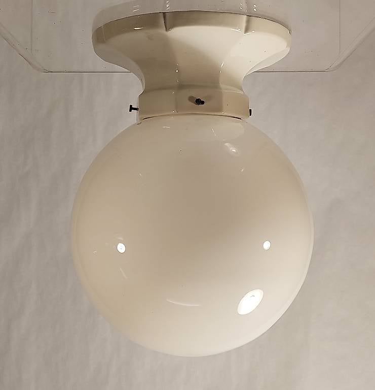 ausserordentliche jugendstil deckenkugel porzellan 1900