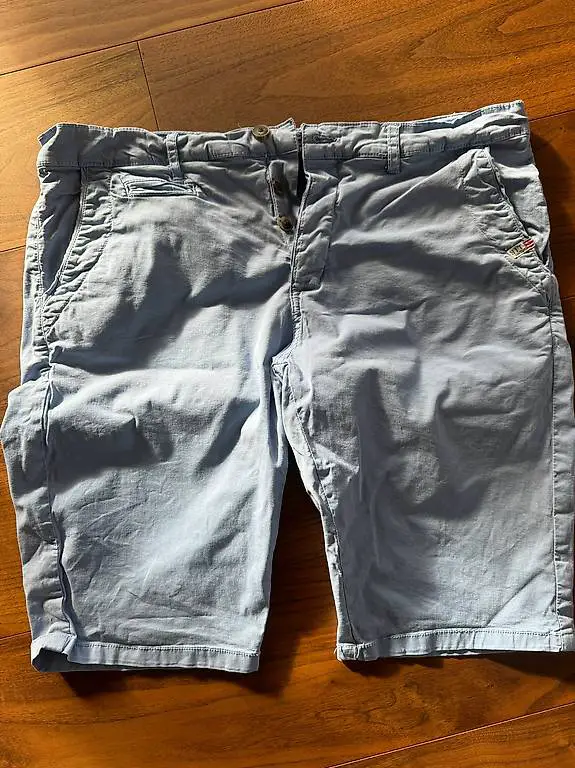 HITE Couture Denim Shorts hellblau