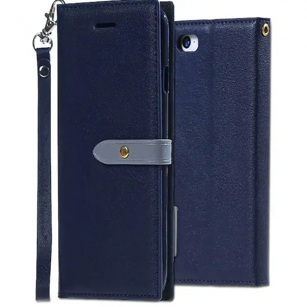  iPhone 7 Cover Flip Housse Case Etui Wallet Hülle Schutz B.