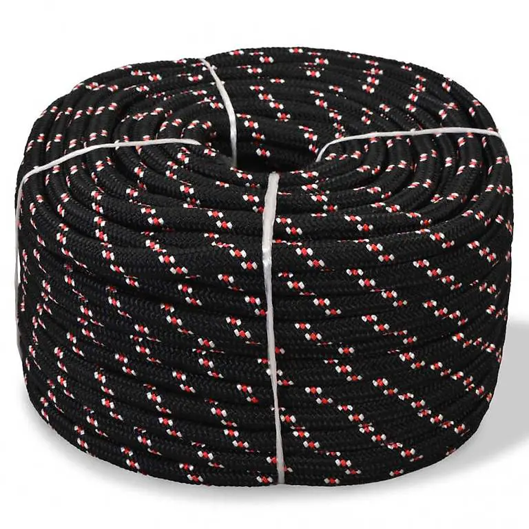 Bootsseil Polypropylen 8 mm 500 m Schwarz