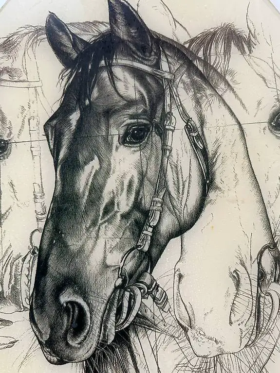 WC Deckel mit Pferde Motiv